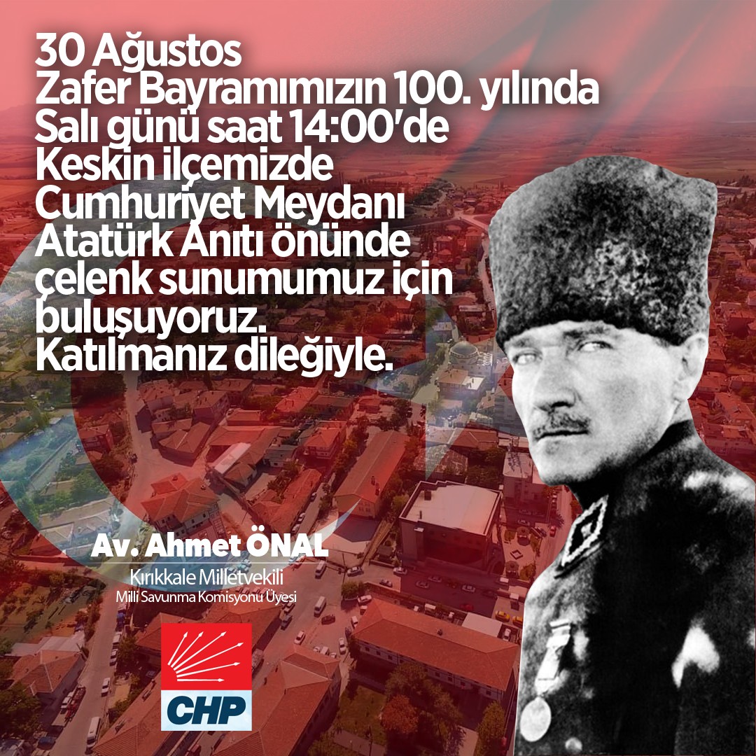 30 Ağustos Zafer Bayramımızda Keskin İlçemizdeyiz 30 Ağustos Zafer Bayramımızda Keskin İlçemizdeyiz