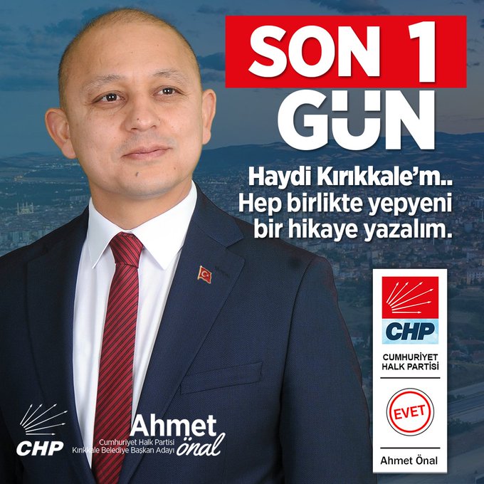 Hep Birlikte Yepyeni Bir Hikaye Yazalım - Ahmet Önal, CHP Kırıkkale Milletvekili Adayı